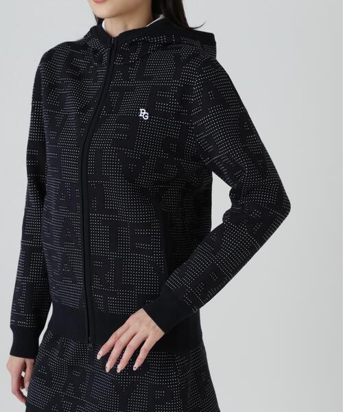 セール】【PEARLY GATES】12Gダブルジャガードロゴ総柄フルジップ