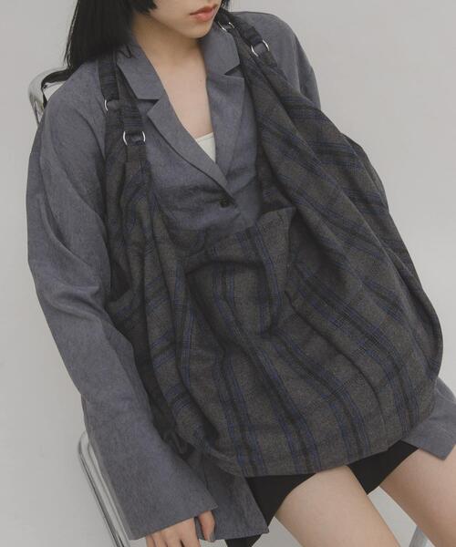 KBF（ケイビーエフ）の「ウールミックス2WAYイージーBAG（トートバッグ・レディース・グレー系その他/ブラウン系その他・ONE）」の16枚目の写真