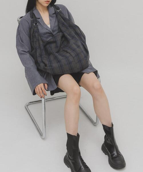 KBF（ケイビーエフ）の「ウールミックス2WAYイージーBAG（トートバッグ・レディース・グレー系その他/ブラウン系その他・ONE）」の15枚目の写真