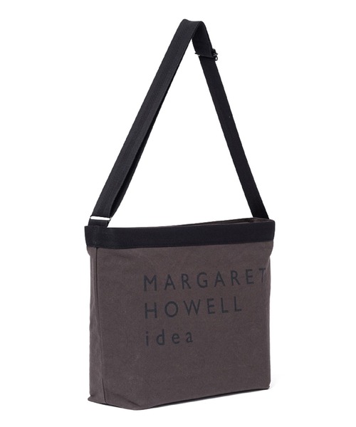 MARGARET HOWELL idea（マーガレット・ハウエルアイデア）の「MARGARET HOWELL idea（マーガレット・ハウエル アイデア）Big logo ショルダーバッグ（M）（ショルダーバッグ・メンズ・ブラック/グレー/ダークブラウン・FREE）」の21枚目の写真