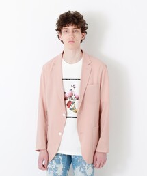 ブランド古着】メンズのテーラードジャケット（ピンク/桃色系）古着