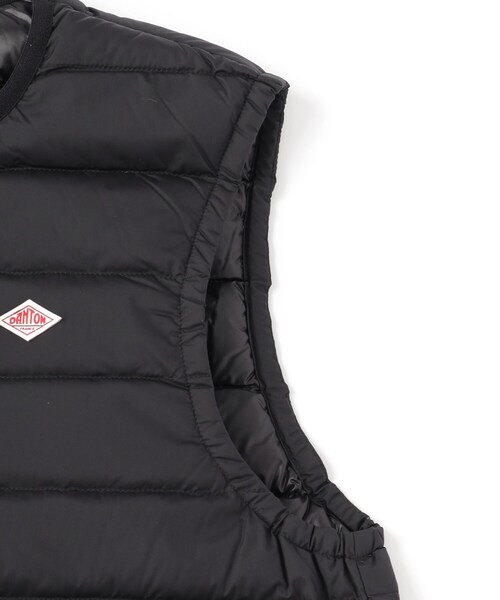 DANTON（ダントン）の「◆DANTON（ダントン）INNER DOWN CREWNECK VEST｜ベスト（ダウンベスト・メンズ・ブラック・91/92/94）」の5枚目の写真