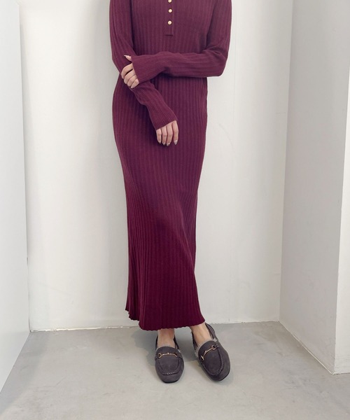 WA ORiental TRaffic（ダブルエーオリエンタルトラフィック）の「＼ ぽかぽか ボア スリッポン ／ムートン ビット モチーフ 付き ファー モカシン /52318（スリッポン・レディース・グレー/ブラック/グリーン・40/41/42/34/35/36/37/38/39/33/43）」の6枚目の写真