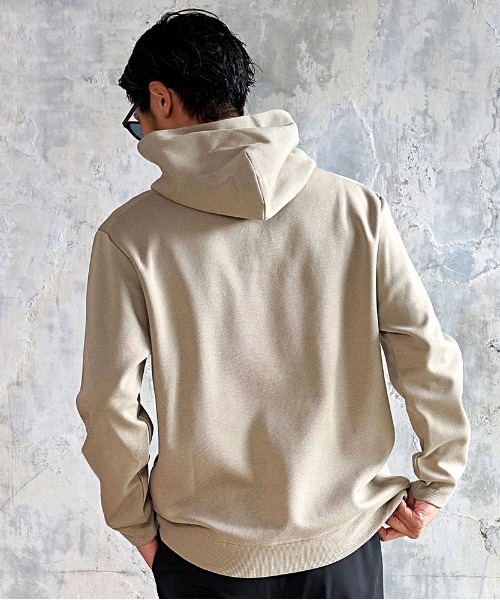 BENUSTA（ベヌスタ）の「『BENUSTA/ベヌスタ』フロントボタンプルオーバーパーカー【GC】（パーカー・メンズ・グレー/ベージュ/ブラック・3L/XL）」の12枚目の写真