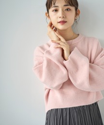クロップドニットセーター【585154】