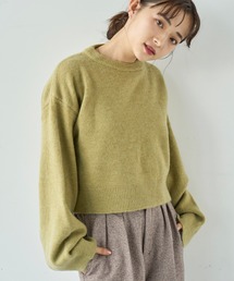 mil（ミル）の「クロップドニットセーター【585154】（ニット/セーター）」
