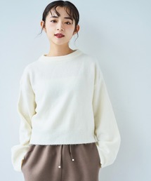 mil（ミル）の「クロップドニットセーター【585154】（ニット/セーター）」