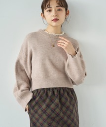 mil（ミル）の「クロップドニットセーター【585154】（ニット/セーター）」