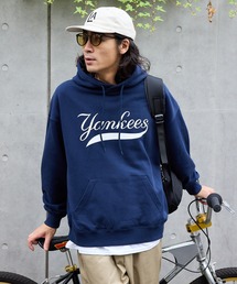 MLB | MLB/エムエルビー PRINT LOGO HOODIE ワッペンデザイン ドロップショルダープルオーバーパーカー(パーカー)