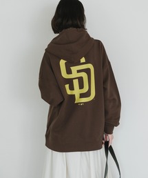 Fanatics（ファナティクス）の「MLB/エムエルビー PRINT LOGO HOODIE ワッペンデザイン ドロップショルダープルオーバーパーカー スウェット トレーナー（パーカー）」
