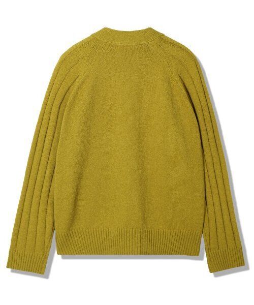 GUBIN(グビン)の「ラグランパターンブークルカーディガン - オリーブ(カーディガン/ボレロ・レディース・その他・MEDIUM/LARGE)」の3枚目の写真