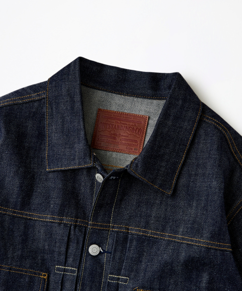 OUTSTANDING(アウトスタンディング)の「SELVEDGE DENIM 2ND JACKET_INDIGO(デニムジャケット・レディース・その他・SMALL/MEDIUM/LARGE/X-LARGE/X-SMALL)」の3枚目の写真