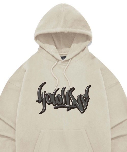 Retriever Club（レトリーバークラブ）の「GRAFFITI HOWLING HOODIE [IVORY]（パーカー・レディース・その他・MEDIUM/X-LARGE）」の3枚目の写真