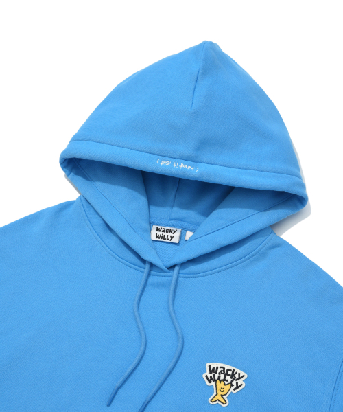 Wacky WiLLy(ワッキーウィリー)の「ベーシックロゴワッペンフードブルー(パーカー・レディース・その他・SMALL/MEDIUM/LARGE/X-LARGE/X-SMALL)」の4枚目の写真