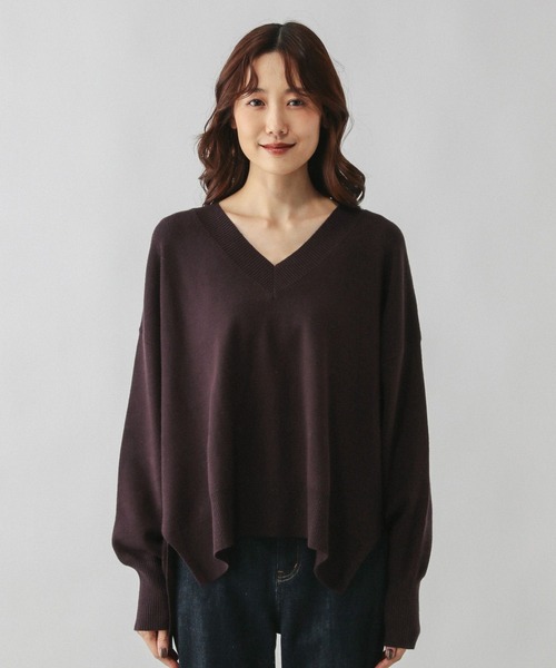 メルティリブVネックプルオーバー/579519（ニット/セーター）｜GLOBAL