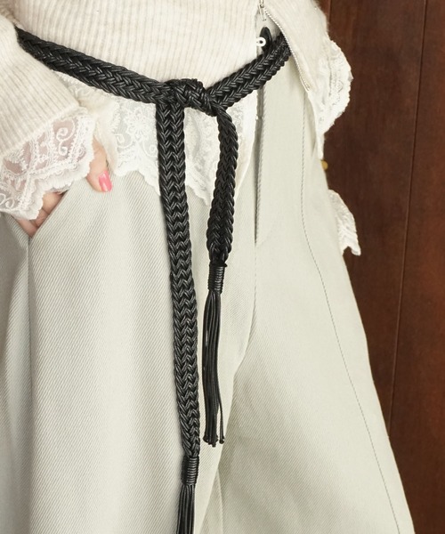 chuclla(チュクラ)の「ブレイドコードワイドパンツ chw25a136(その他パンツ・レディース・ライトグレー/ブラック・L/M)」の8枚目の写真