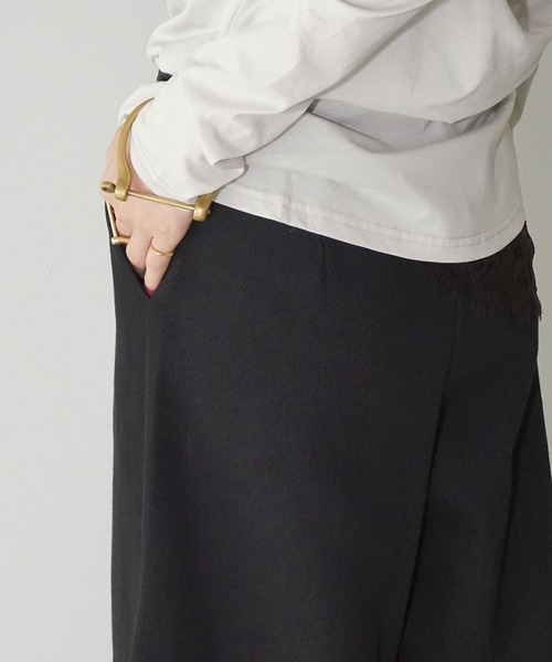 chuclla(チュクラ)の「ブレイドコードワイドパンツ chw25a136(その他パンツ・レディース・ライトグレー/ブラック・L/M)」の16枚目の写真