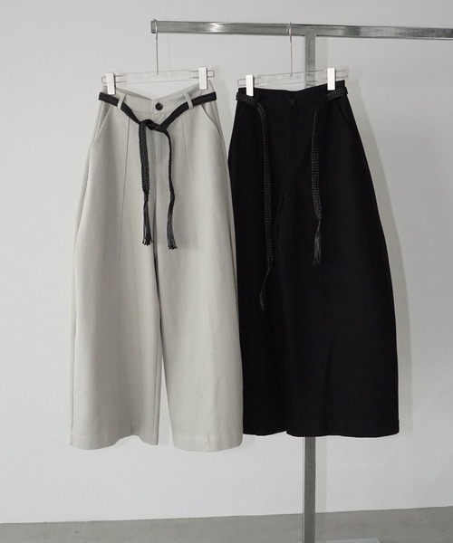 chuclla(チュクラ)の「ブレイドコードワイドパンツ chw25a136(その他パンツ・レディース・ライトグレー/ブラック・L/M)」の19枚目の写真