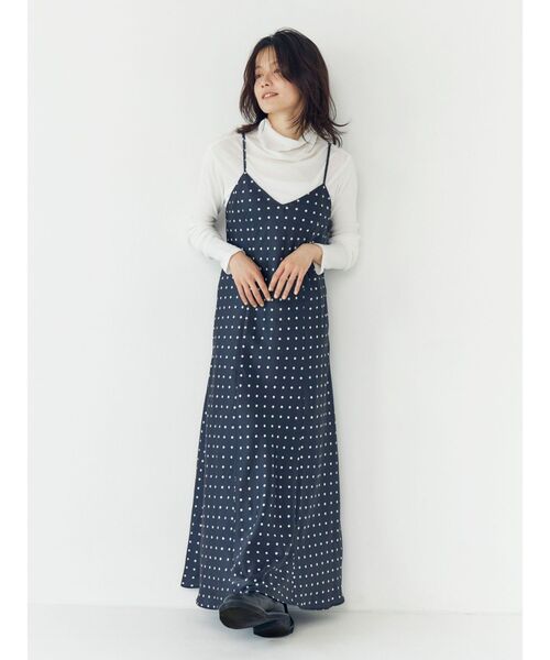 Ungrid（アングリッド）の「フィットフレアキャミワンピース（ワンピース・レディース・ブラック/オフホワイト/その他1・FREE）」の5枚目の写真