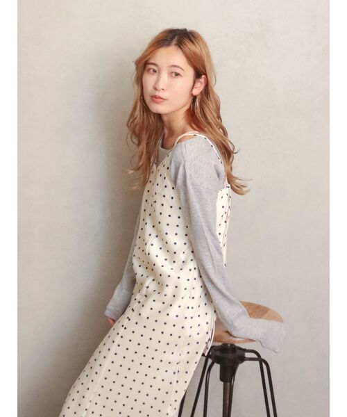 Ungrid（アングリッド）の「フィットフレアキャミワンピース（ワンピース・レディース・ブラック/オフホワイト/その他1・FREE）」の17枚目の写真