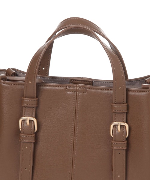 studio CLIP(スタディオクリップ)の「3ROOMバックルショルダーバッグ(ショルダーバッグ・レディース・ブラック/ブラウン/ベージュ・FREE)」の4枚目の写真