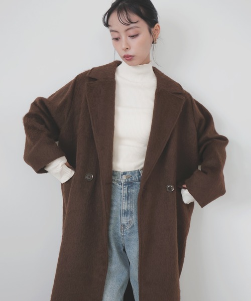シャギーダブルロングコート（チェスターコート）｜LIAN（リアン）の