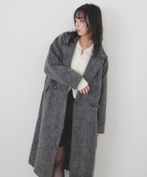 シャギーダブルロングコート（チェスターコート）｜LIAN（リアン）の