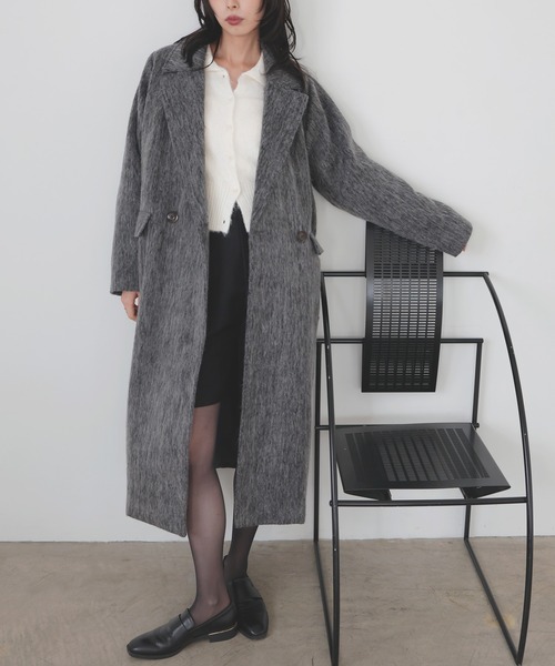 シャギーダブルロングコート（チェスターコート）｜LIAN（リアン）の