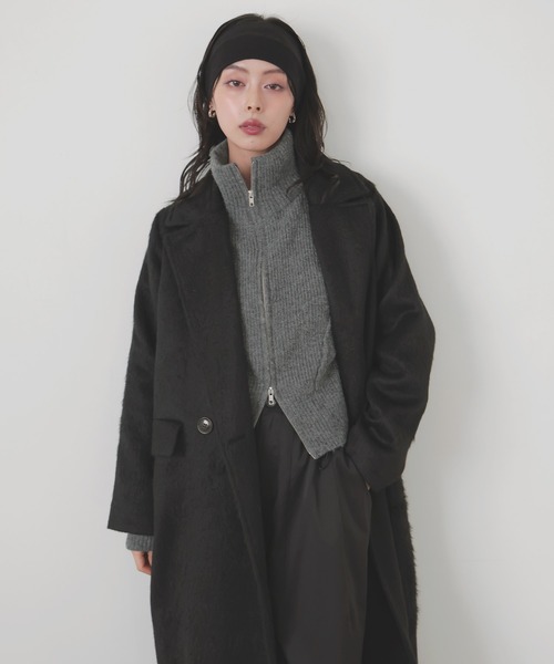 シャギーダブルロングコート（チェスターコート）｜LIAN（リアン）の