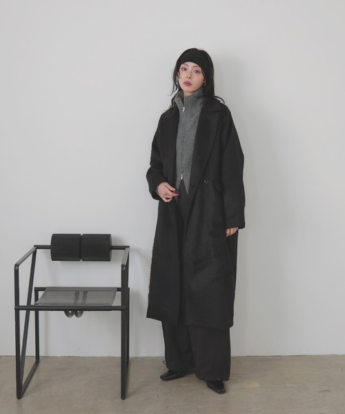 シャギーダブルロングコート（チェスターコート）｜LIAN（リアン）の