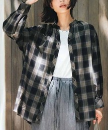 IEDIT 大人がたのしむこだわりデザインのシャドーチェックシャツ