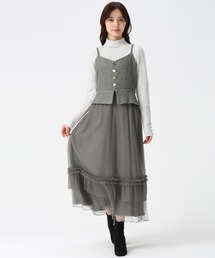 31 Sons de mode | 2025秋冬新作 チュールキャミジャンスカ(ジャンパースカート)