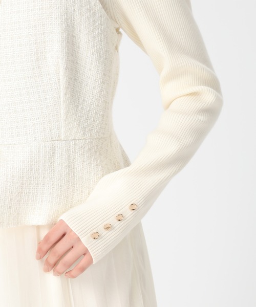 31 Sons de mode（トランテアン　ソン　ドゥ　モード）の「2025秋冬新作 チュールキャミジャンスカ（ジャンパースカート・レディース・グレー/オフホワイト・S/M）」の19枚目の写真