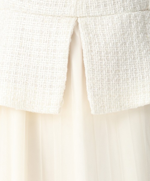 31 Sons de mode（トランテアン　ソン　ドゥ　モード）の「2025秋冬新作 チュールキャミジャンスカ（ジャンパースカート・レディース・グレー/オフホワイト・S/M）」の21枚目の写真