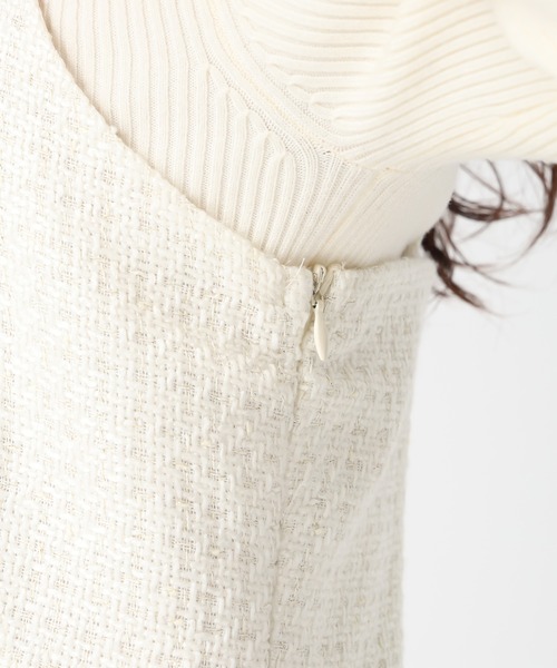 31 Sons de mode（トランテアン　ソン　ドゥ　モード）の「2025秋冬新作 チュールキャミジャンスカ（ジャンパースカート・レディース・グレー/オフホワイト・S/M）」の22枚目の写真