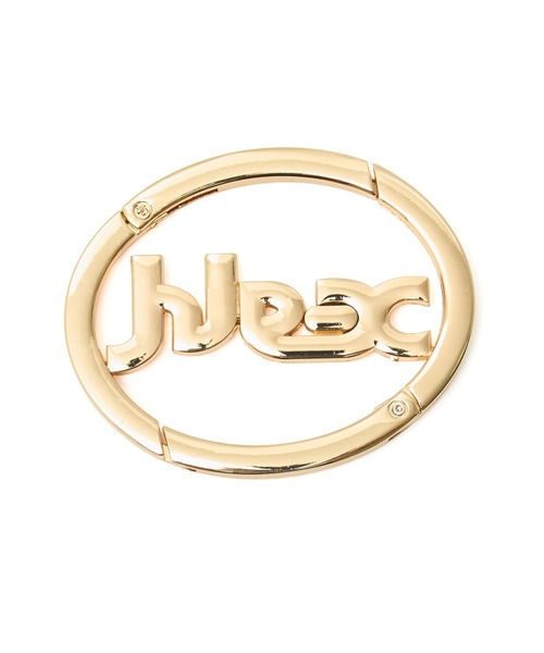 X-girl(エックスガール)の「RHINESTONE MILLS LOGO CARABINER(キーホルダー・レディース・シルバー/ゴールド・ONE SIZE)」の6枚目の写真