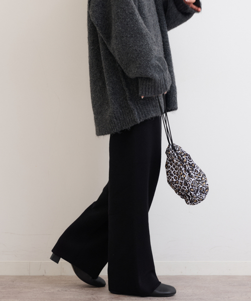 JOURNAL STANDARD relume（ジャーナルスタンダード　レリューム）の「《追加》ニットストレートパンツ（その他パンツ・レディース・ライトグレー/ブラック/アイボリー・FREE）」の8枚目の写真