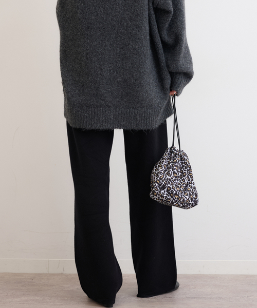 JOURNAL STANDARD relume（ジャーナルスタンダード　レリューム）の「《追加》ニットストレートパンツ（その他パンツ・レディース・ライトグレー/ブラック/アイボリー・FREE）」の9枚目の写真