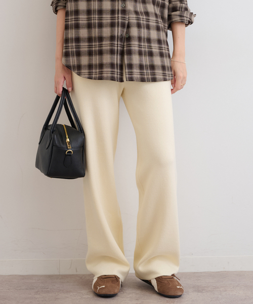 JOURNAL STANDARD relume（ジャーナルスタンダード　レリューム）の「《追加》ニットストレートパンツ（その他パンツ・レディース・ライトグレー/ブラック/アイボリー・FREE）」の21枚目の写真