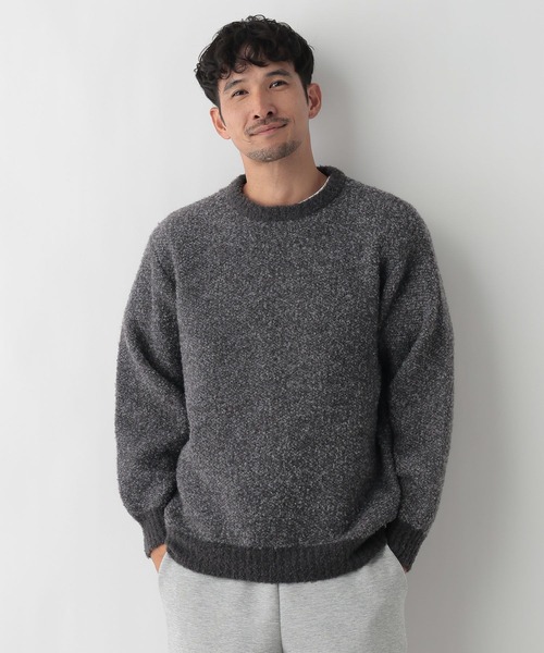 FOUND GOOD（ファウンドグッド）の「ブークレーニット（ニット/セーター・メンズ・ネイビー/ブラック/ブラウン系/グレー系5・L/M/S/XL）」の11枚目の写真