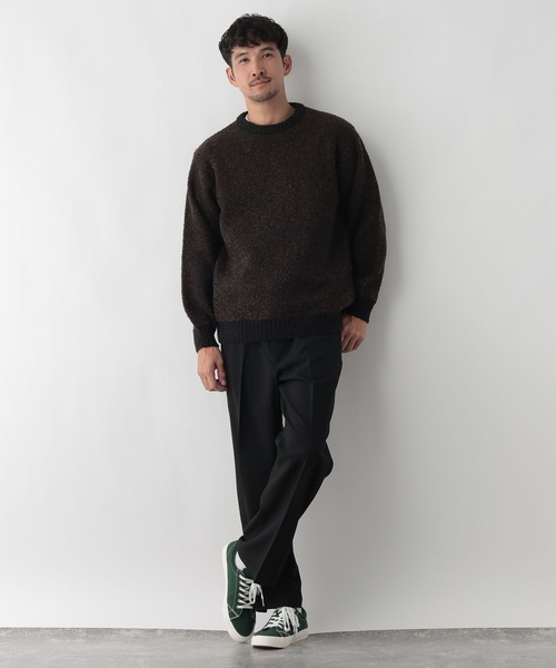 FOUND GOOD（ファウンドグッド）の「ブークレーニット（ニット/セーター・メンズ・ネイビー/ブラック/ブラウン系/グレー系5・L/M/S/XL）」の21枚目の写真