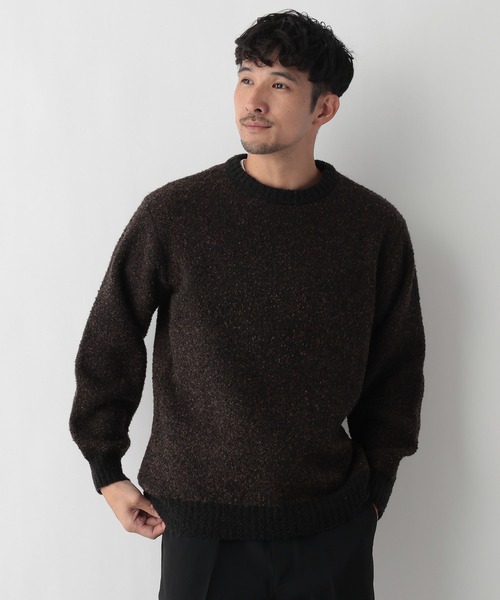 FOUND GOOD（ファウンドグッド）の「ブークレーニット（ニット/セーター・メンズ・ネイビー/ブラック/ブラウン系/グレー系5・L/M/S/XL）」の22枚目の写真