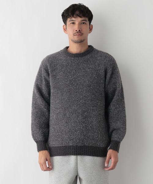 FOUND GOOD（ファウンドグッド）の「ブークレーニット（ニット/セーター・メンズ・ネイビー/ブラック/ブラウン系/グレー系5・L/M/S/XL）」の13枚目の写真