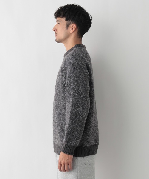 FOUND GOOD（ファウンドグッド）の「ブークレーニット（ニット/セーター・メンズ・ネイビー/ブラック/ブラウン系/グレー系5・L/M/S/XL）」の14枚目の写真