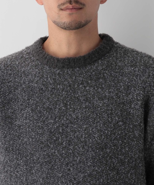 FOUND GOOD（ファウンドグッド）の「ブークレーニット（ニット/セーター・メンズ・ネイビー/ブラック/ブラウン系/グレー系5・L/M/S/XL）」の16枚目の写真