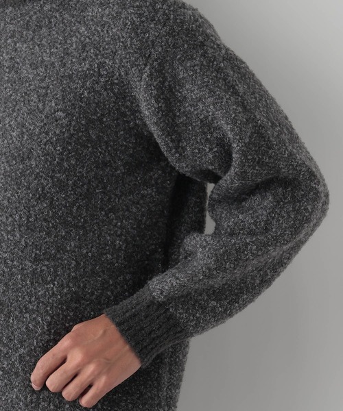 FOUND GOOD（ファウンドグッド）の「ブークレーニット（ニット/セーター・メンズ・ネイビー/ブラック/ブラウン系/グレー系5・L/M/S/XL）」の17枚目の写真