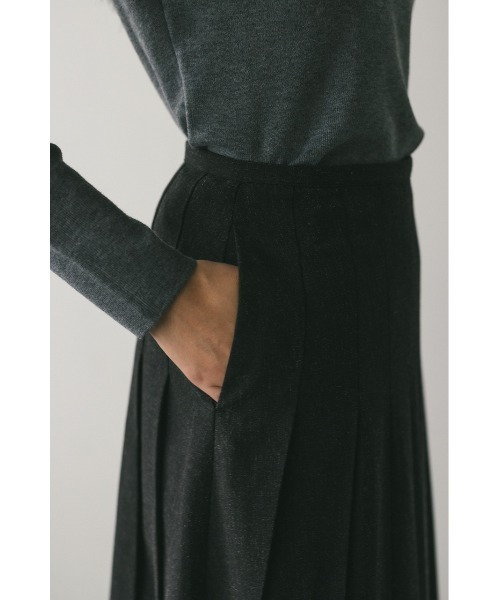 STYLEMIXER（スタイルミキサー）の「ボックスタックラップスカート（スカート・レディース・ライトブラウン/チャコールグレー・SMALL/MEDIUM）」の12枚目の写真