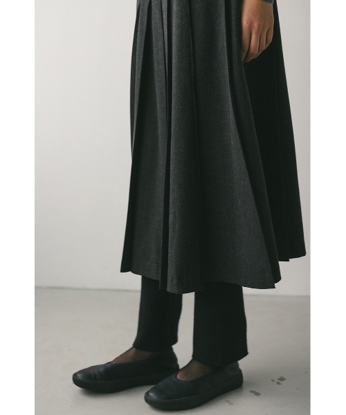 STYLEMIXER（スタイルミキサー）の「ボックスタックラップスカート（スカート・レディース・ライトブラウン/チャコールグレー・SMALL/MEDIUM）」の15枚目の写真