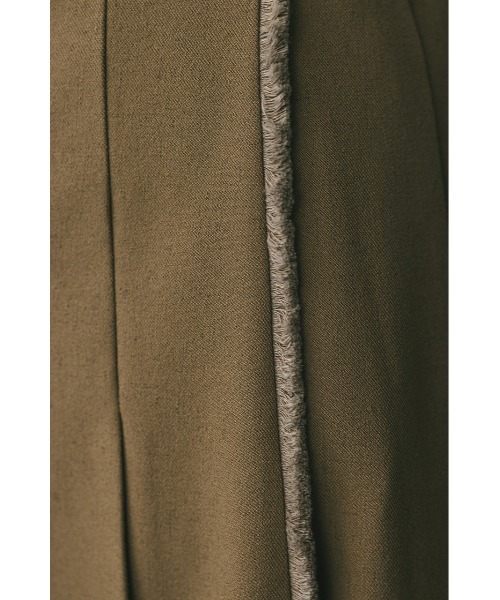 STYLEMIXER（スタイルミキサー）の「ボックスタックラップスカート（スカート・レディース・ライトブラウン/チャコールグレー・SMALL/MEDIUM）」の10枚目の写真