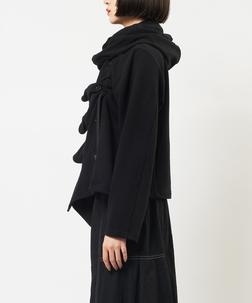 gomme（ゴム）の「フリルパーカー（パーカー・レディース・チャコールグレー/ブルー/ブラック・MEDIUM）」の8枚目の写真